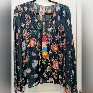 Johnny Was Floral Top M